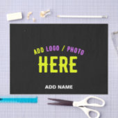 STIJLVOL MODERN  ZWART GEVERIFIEERD BRANDED TISSUEPAPIER (Craft)