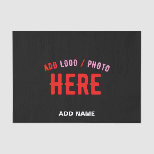 STIJLVOL MODERN  ZWART GEVERIFIEERD BRANDED TISSUEPAPIER (Voorkant)