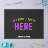 STIJLVOL MODERN  ZWART GEVERIFIEERD BRANDED TISSUEPAPIER (Craft)