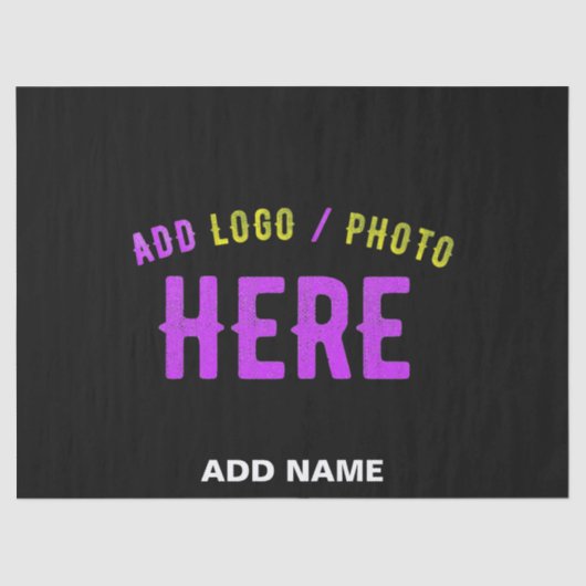 STIJLVOL MODERN  ZWART GEVERIFIEERD BRANDED TISSUEPAPIER (Voorkant)