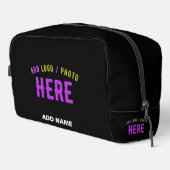 STIJLVOL MODERN ZWART GEVERIFIEERD BRANDED TOILETTASJE (Rechterhoek)