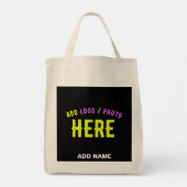 STIJLVOL MODERN  ZWART GEVERIFIEERD BRANDED TOTE BAG (Achterkant)