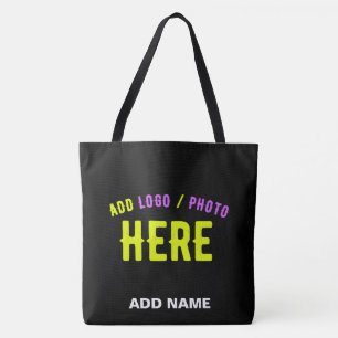 STIJLVOL MODERN  ZWART GEVERIFIEERD BRANDED TOTE BAG