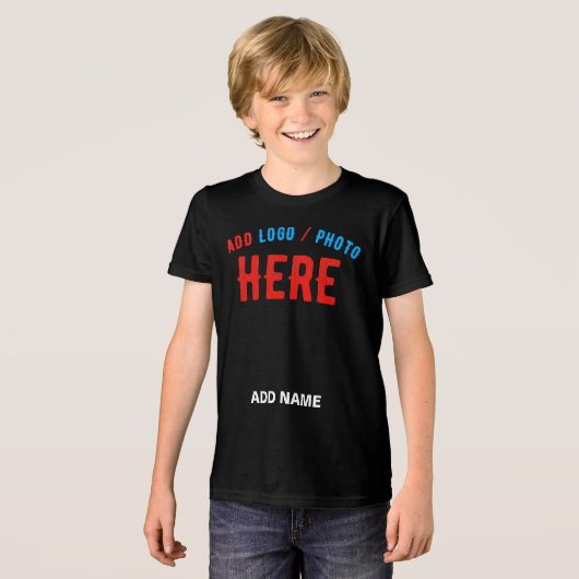 STIJLVOL MODERN ZWART GEVERIFIEERD BRANDED Tri-Blend SHIRT (Voorkant volledig)