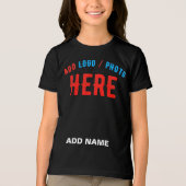 STIJLVOL MODERN ZWART GEVERIFIEERD BRANDED Tri-Blend SHIRT (Voorkant)