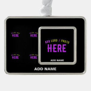 STIJLVOL MODERN  ZWART GEVERIFIEERD BRANDED VERZILVERD OMLIJST ORNAMENT