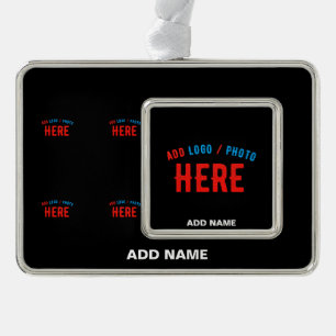 STIJLVOL MODERN ZWART GEVERIFIEERD BRANDED VERZILVERD OMLIJST ORNAMENT