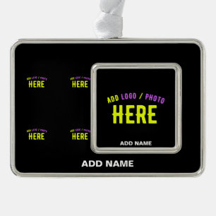STIJLVOL MODERN ZWART GEVERIFIEERD BRANDED VERZILVERD OMLIJST ORNAMENT