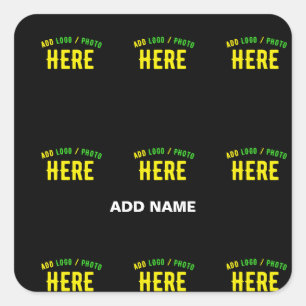 STIJLVOL MODERN  ZWART GEVERIFIEERD BRANDED VIERKANTE STICKER