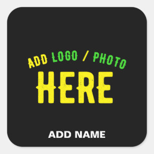 STIJLVOL MODERN  ZWART GEVERIFIEERD BRANDED VIERKANTE STICKER