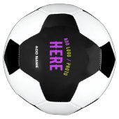 STIJLVOL MODERN  ZWART GEVERIFIEERD BRANDED VOETBAL (Gedraaid)