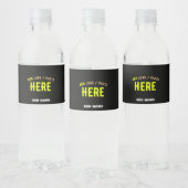 STIJLVOL MODERN  ZWART GEVERIFIEERD BRANDED WATERFLES ETIKET (Flessen)
