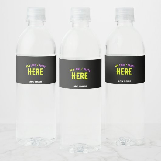 STIJLVOL MODERN  ZWART GEVERIFIEERD BRANDED WATERFLES ETIKET (Flessen)