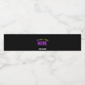 STIJLVOL MODERN  ZWART GEVERIFIEERD BRANDED WATERFLES ETIKET (Enkel label)