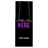 STIJLVOL MODERN  ZWART GEVERIFIEERD BRANDED WIJN CADEAUTAS (Voorkant)