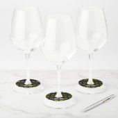 STIJLVOL MODERN  ZWART GEVERIFIEERD BRANDED WIJNGLASLABEL (Set)