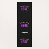 STIJLVOL MODERN ZWART GEVERIFIEERD BRANDED YOGAMAT (Achterkant)