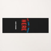 STIJLVOL MODERN  ZWART GEVERIFIEERD BRANDED YOGAMAT (Achterkant (horizontaal))