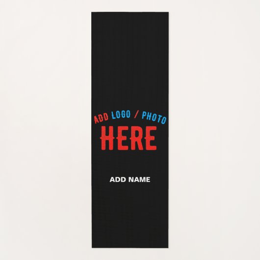 STIJLVOL MODERN  ZWART GEVERIFIEERD BRANDED YOGAMAT (Voorkant)