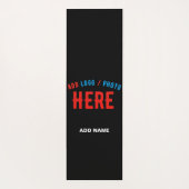 STIJLVOL MODERN  ZWART GEVERIFIEERD BRANDED YOGAMAT (Achterkant)