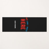 STIJLVOL MODERN  ZWART GEVERIFIEERD BRANDED YOGAMAT (Voorkant (horizontaal))