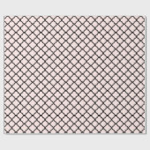 Stijlvol modern zwart Quatrefoil Pattern Weddensch Cadeaupapier (Vlak)