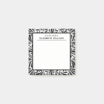 Stijlvol modern zwart-wit waspatroon