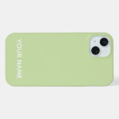 STIJLVOL MODERNE Aangepaste NAAM SAGE KLEUR iPhone Hoesje (Achterkant horizontaal)
