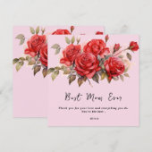 Stijlvol Moeder Cadeau | Perfect voor Moederdag Feestdagenkaart (Voorkant / Achterkant)