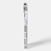 Stijlvol monochrome geometrische Muzieknoten Case-Mate iPhone Case (Achterkant / Links)