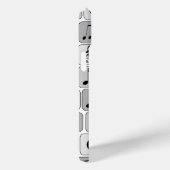 Stijlvol monochrome geometrische Muzieknoten Case-Mate iPhone Case (Achterkant / Rechts)