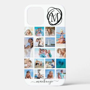 Stijlvol Monogram 17 Naam van het Manuscript van h Case-Mate iPhone Case