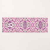 Stijlvol Monogram Baroque Patroon in Roze Shades Yogamat (Voorkant (horizontaal))