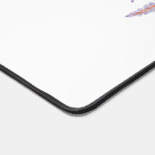 Stijlvol Monogram Blauw Paarse Waterverf bloemig Bureaumat (Hoek)