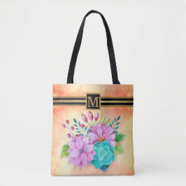 STIJLVOL MONOGRAM BLOEMIG TOTE BAG