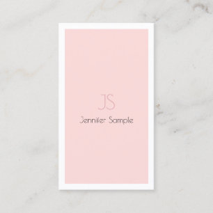 Stijlvol Monogram Design Minimalistisch Eenvoudig  Visitekaartje