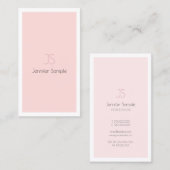 Stijlvol Monogram design minimalistisch vlakbij lu Visitekaartje (Voorkant / Achterkant)