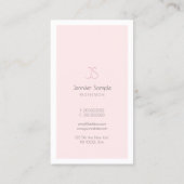 Stijlvol Monogram design minimalistisch vlakbij lu Visitekaartje (Achterkant)