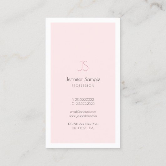 Stijlvol Monogram design minimalistisch vlakbij lu Visitekaartje (Achterkant)