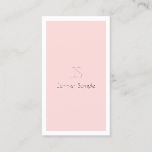 Stijlvol Monogram design minimalistisch vlakbij lu Visitekaartje (Voorkant)