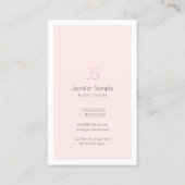 Stijlvol monogram design stijlvol, stijlvol design visitekaartje (Achterkant)