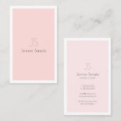 Stijlvol monogram design stijlvol, stijlvol design visitekaartje (Voorkant / Achterkant)