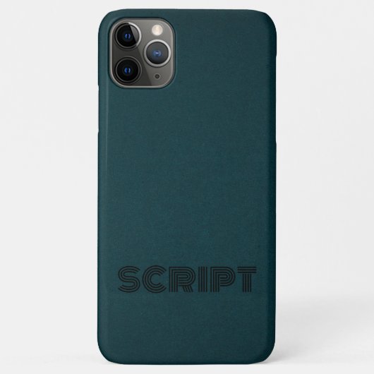 Stijlvol monogram donkergroen script Case-Mate iPhone case (Achterkant)