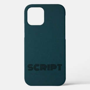 Stijlvol monogram donkergroen script Case-Mate iPhone case