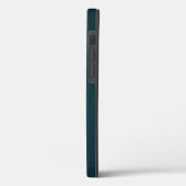 Stijlvol monogram donkergroen script Case-Mate iPhone case (Achterkant / Links)