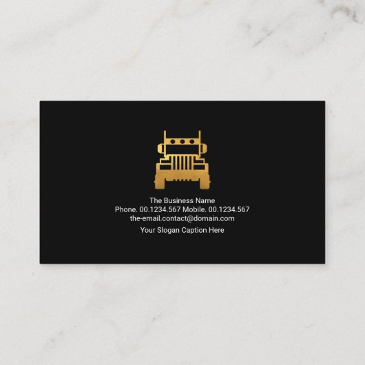 Stijlvol monogram goudvewagen met draadvlees visitekaartje (Achterkant)