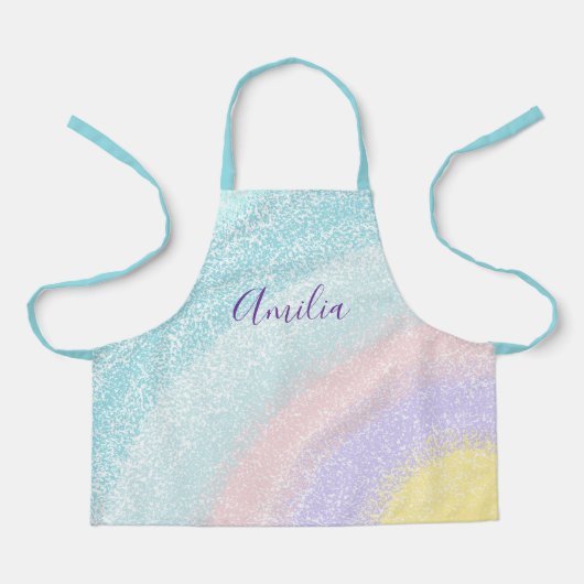 Stijlvol Monogram kinder Schort (Voorkant)