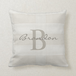 Stijlvol Monogram Manuscript Letter B Moderne Sjab Kussen