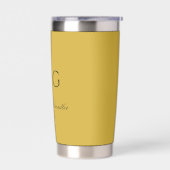 Stijlvol monogram met de naam van het koppel in me geïsoleerde drinkbeker (Links)