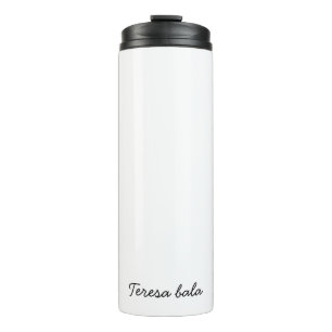 Stijlvol Monogram Modern Minimalistisch Schriftont Thermosbeker